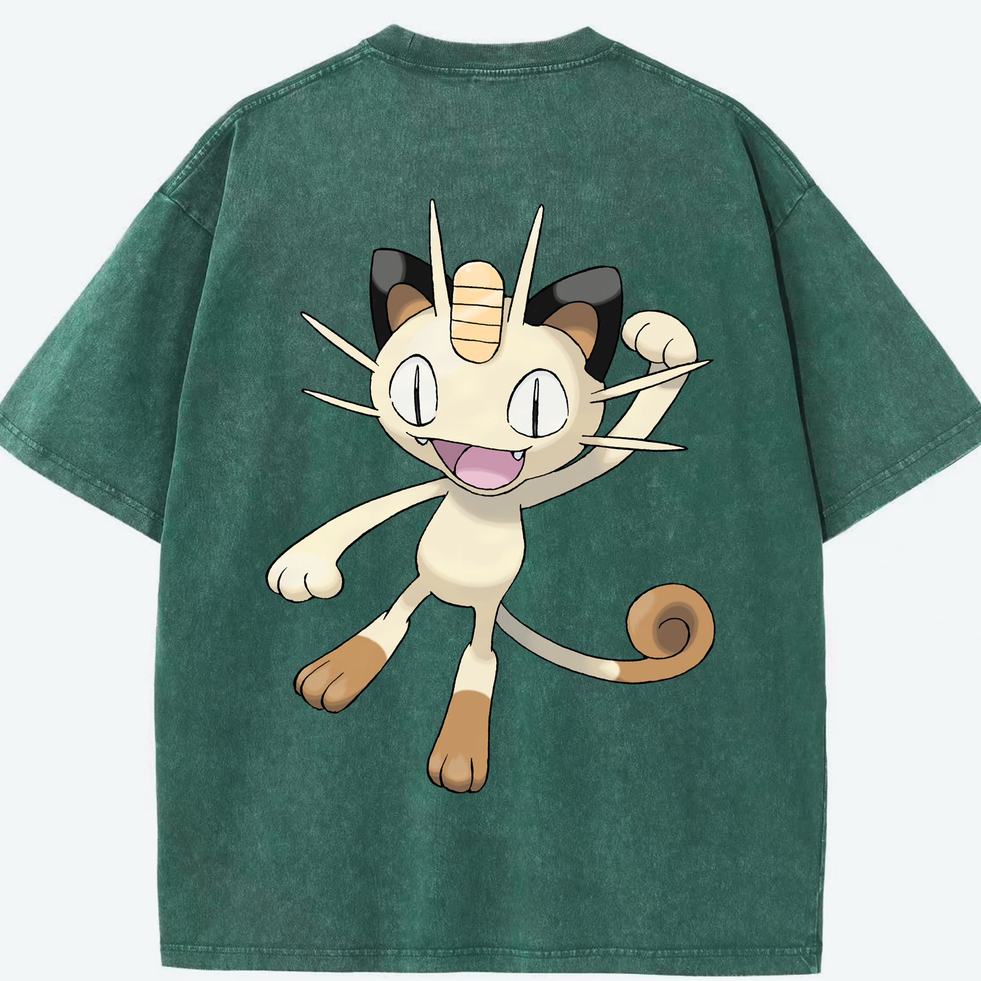 （画像用） ポケットモンスター Pokémon 綿100% ヴィンテージ風 半袖Tシャツ（背面プリント）